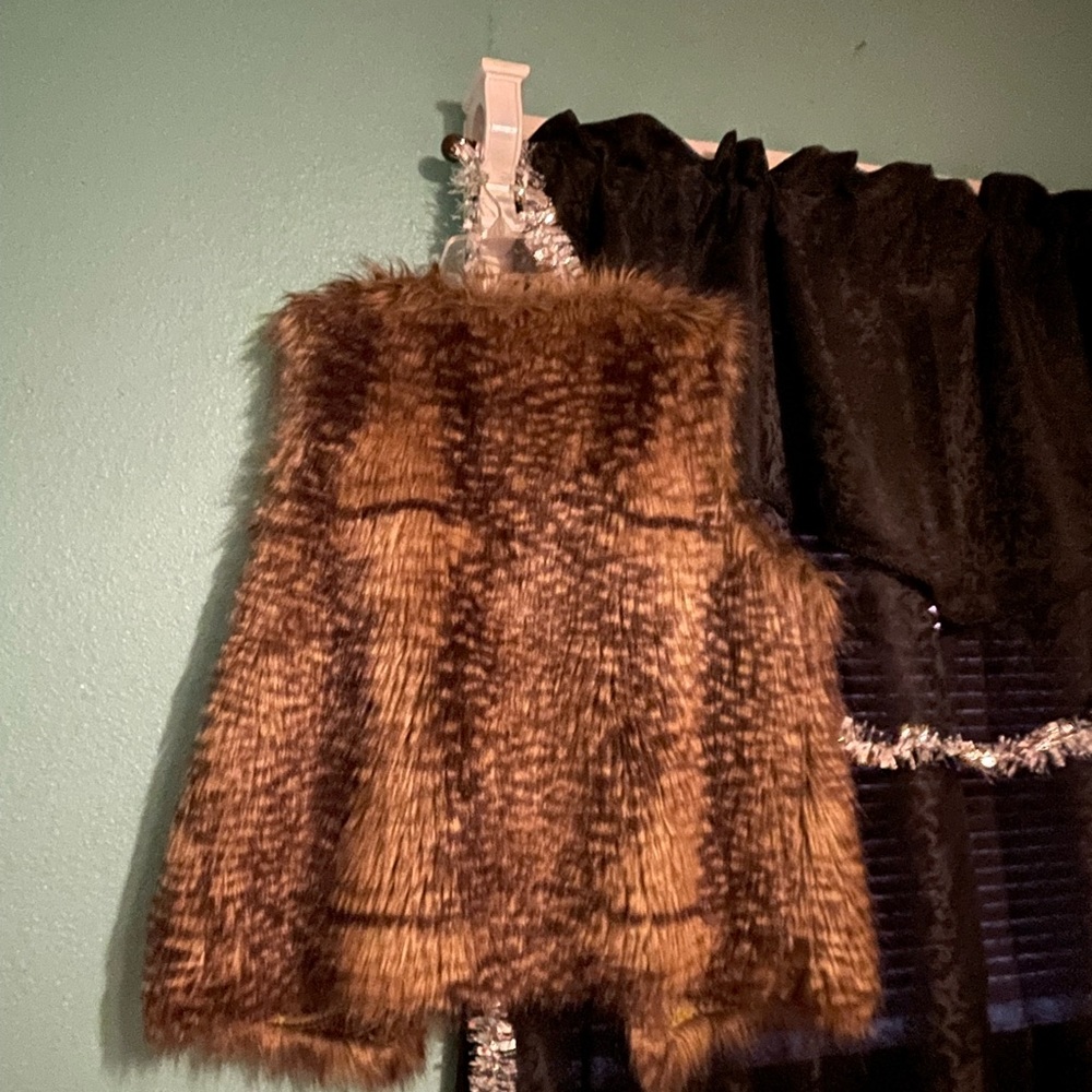 Faux fur vest